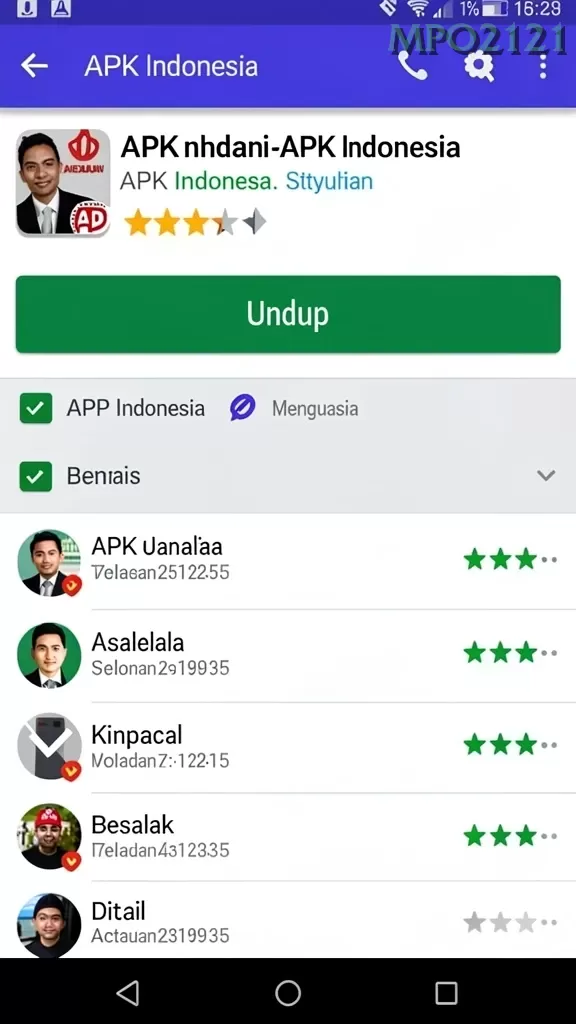 Cuplikan layar PUNYASULTAN77 — menu navigasi